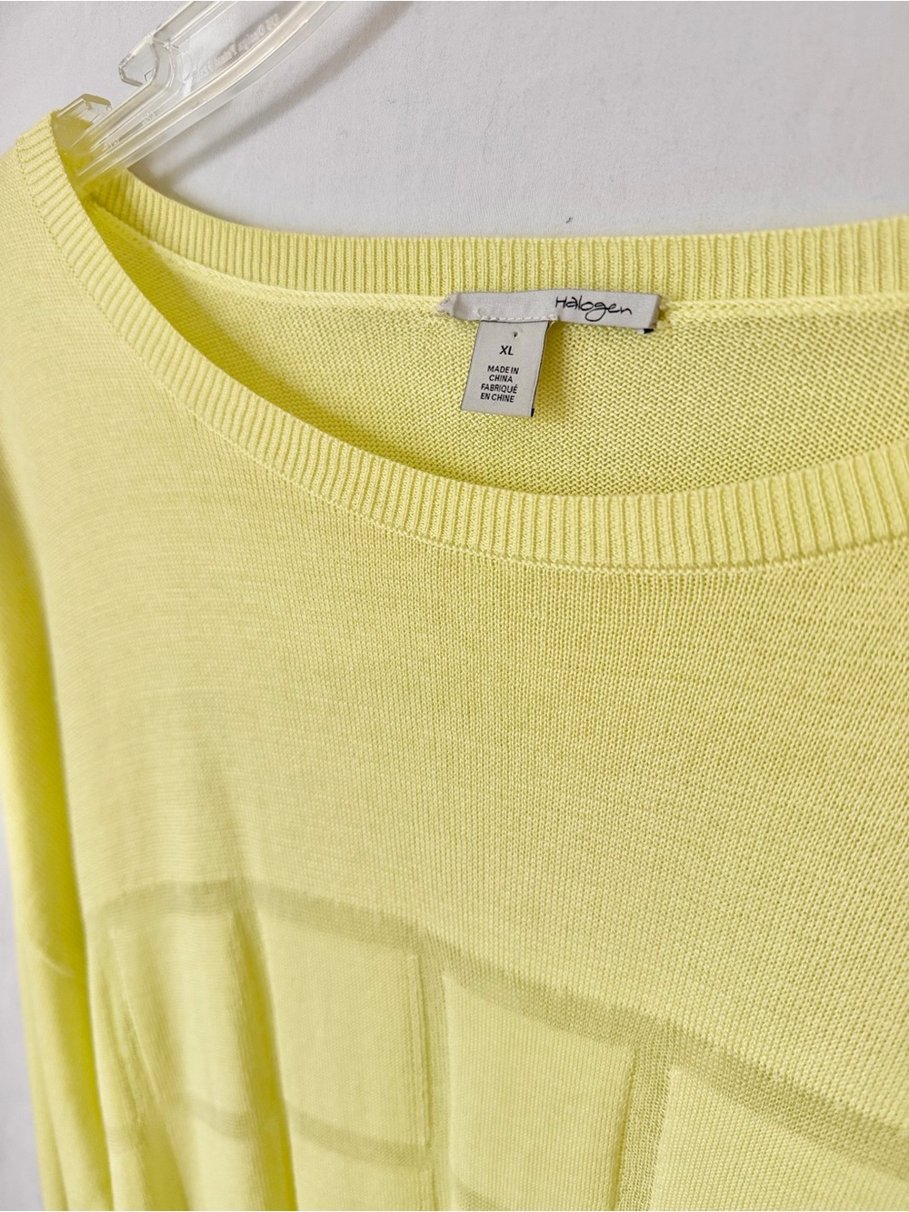 Chartreuse Lightweight Knit Sweater XL Rayon Cotton - Picture 4 of 8